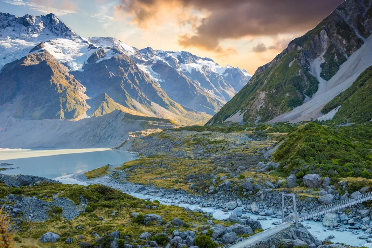 destinos de montanhas: Monte Cook, na Nova Zelândia