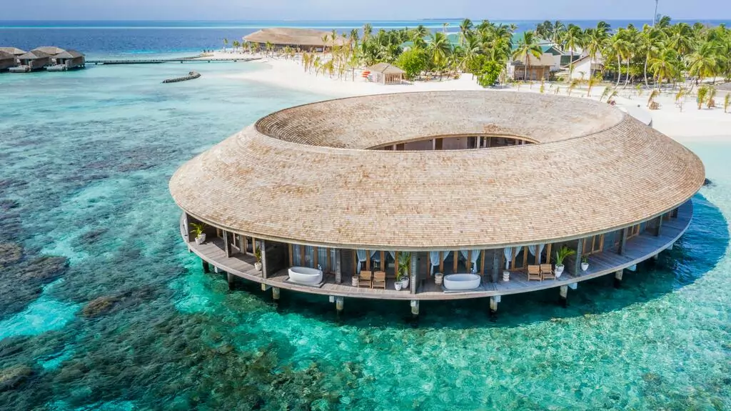 Kagi Maldives, um dos hotéis nas Ilhas Maldivas.