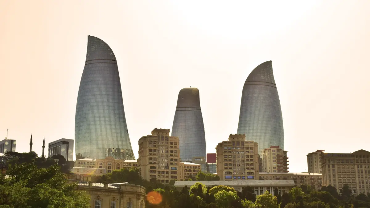 Azerbaijao-Baku Imagem de Baku.