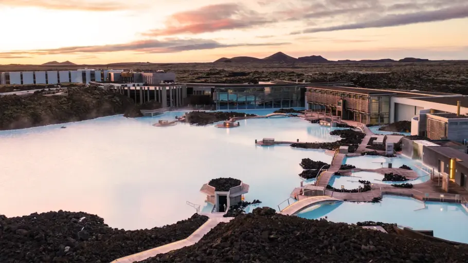 Vista aérea do The Retreat at Blue Lagoon.