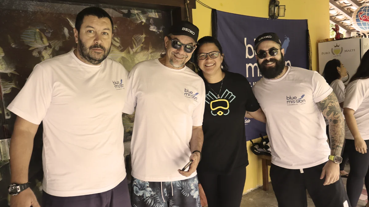 blue-mission6 Junior, da OceanoSub, e outros participantes da Blue Mission.
