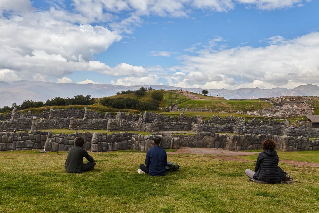 Saqsaywaman. importante ruína colada a Cusco: pedras gigantes alinhadas perfeitamente