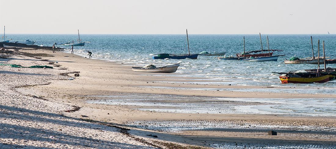 Praia de Vilanculos em Moçambique 
